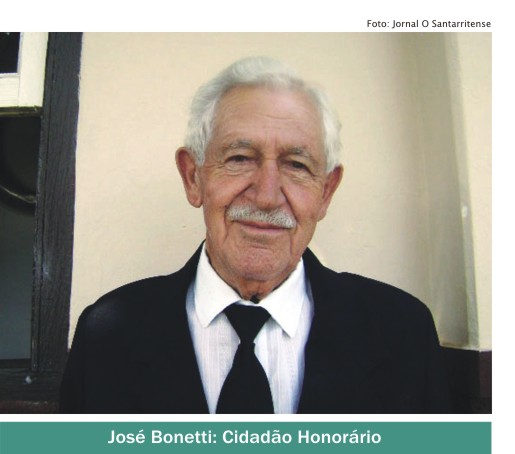 José Bonetti irá receber título de “Cidadão Honorário”